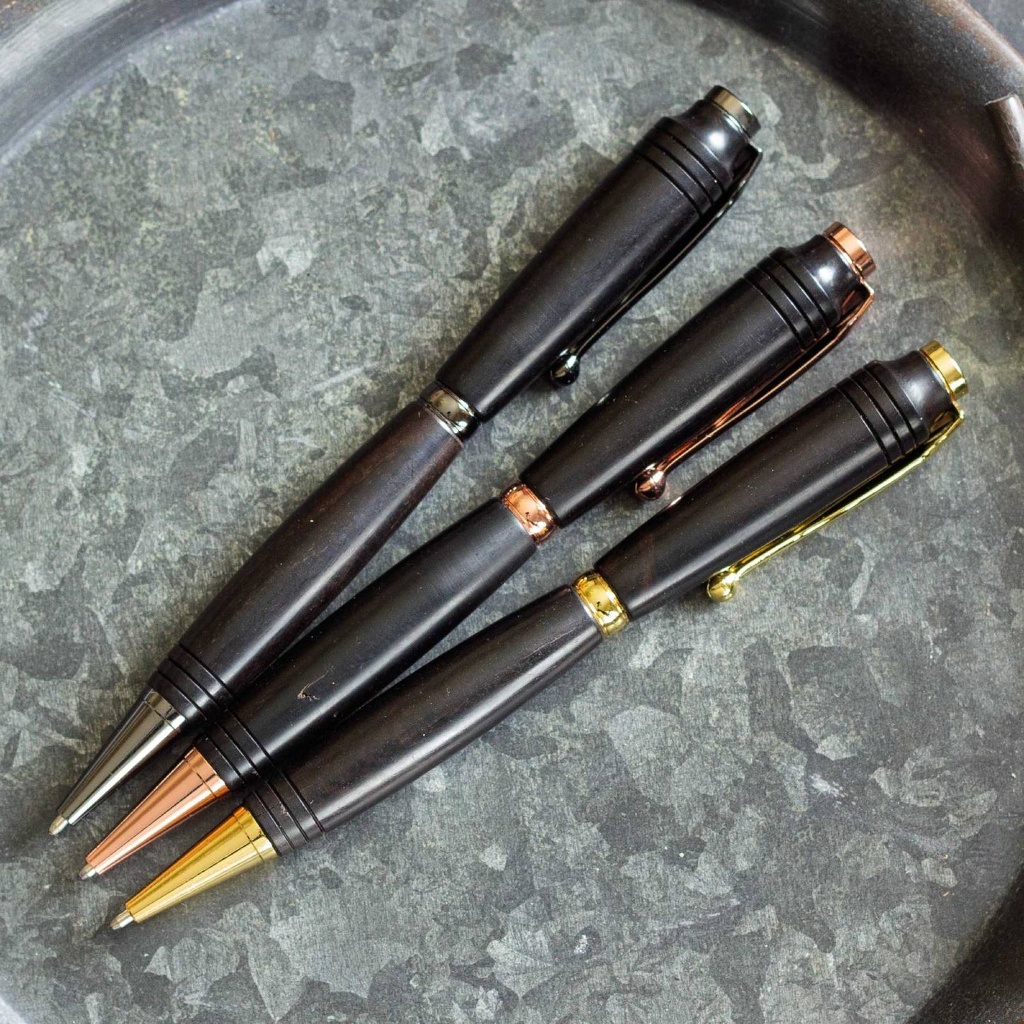 Vintage-Styled Simple Wooden Pen. Ballpoint pen, black ink.